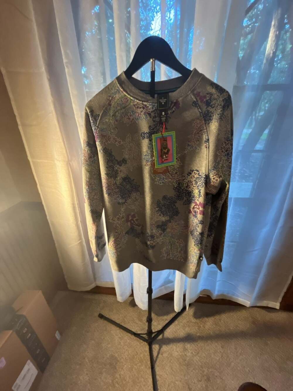 Houston White’s Floral Print Crewneck Sweatshirt